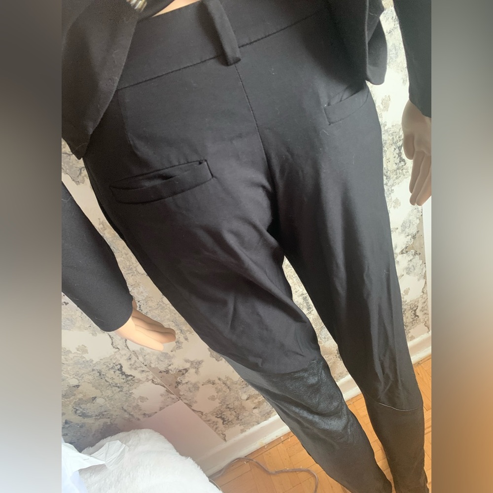 DRESS PANTS REAL LEATHER DETAIL ! - Picture 4 of 5